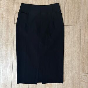 Lululemon Ribbed Black Pencil Skirt - With Pockets - Size 8